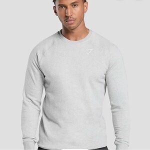 Gymshark Light Gray Crewneck Sweater